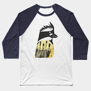 Native Birds of Australia Collage - Set 6 Shrike-tit Baseball T-Shirt